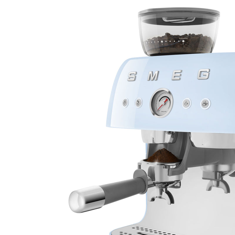 Smeg EGF03PBUK Espresso Coffee Machine - Pastel Blue