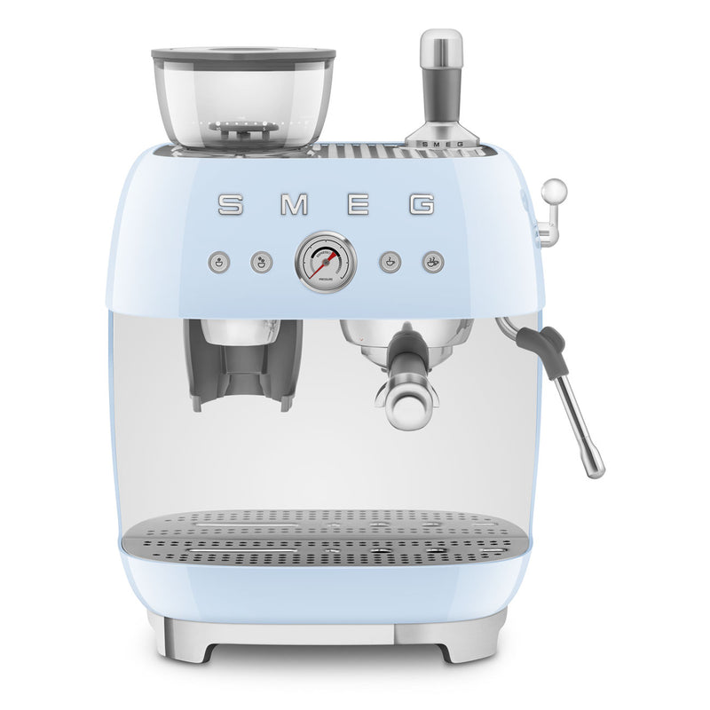 Smeg EGF03PBUK Espresso Coffee Machine - Pastel Blue