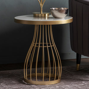 Southgate Metal Side Table - Champagne