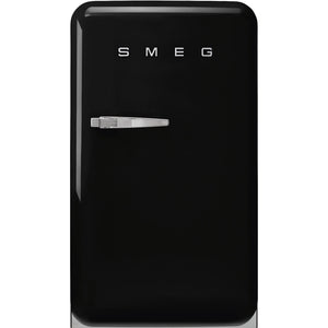 Smeg FAB10RBL6 50's Retro Style Fridge with Ice Box - Black