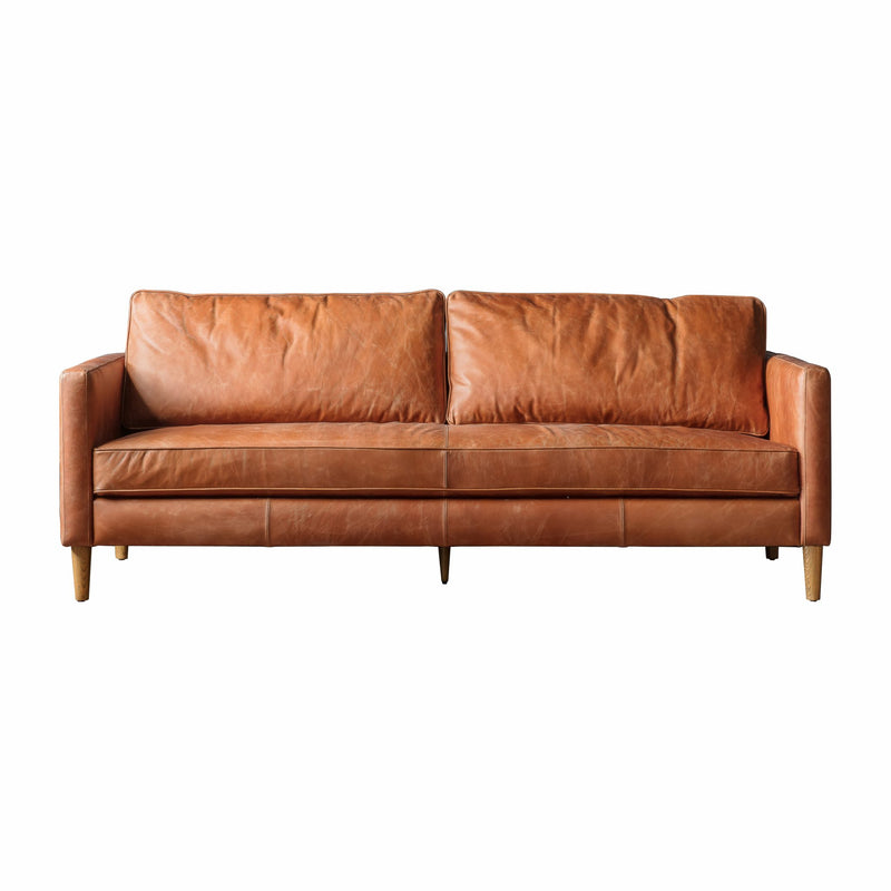 Osborne Leather 2 Seater Sofa - Brown