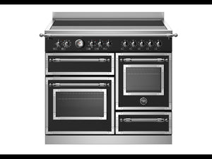 Bertazzoni HER105I3ENET Heritage 100cm Electric Induction Range Cooker - Matt Black