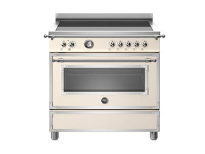 Bertazzoni HER95I1EAVT Heritage 90cm Electric Induction Range Cooker - Ivory