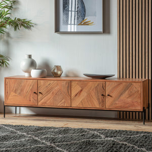 Oklahoma Acacia Wood Media Unit