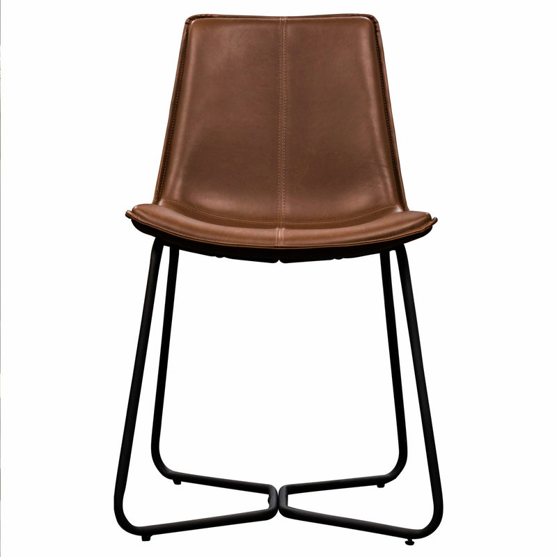 Hawking Faux Leather Dining Chair - Brown (Set of 2)