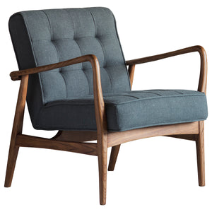 Humber Linen Armchair - Dark Grey