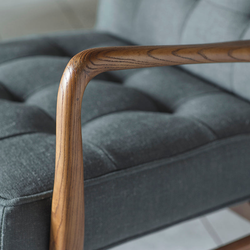 Humber Linen Armchair - Dark Grey