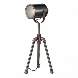 dar lighting JAK4021 Jake Task Table Lamp Antique Silver and Copper