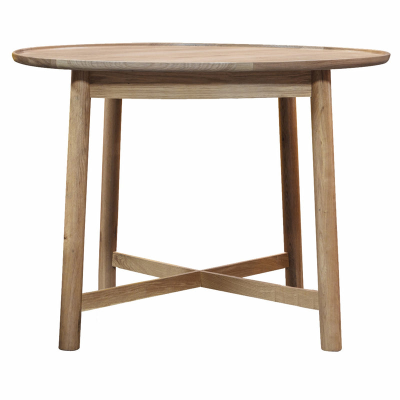 Kingham 90cm Light Oak Round Dining Table