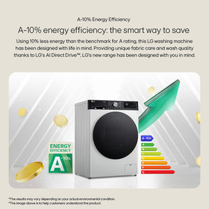 LG F2Y508WBLN1 8kg 1200 Spin Washing Machine