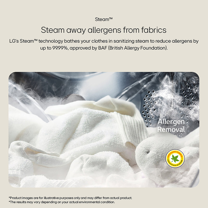 LG F2Y508WBLN1 8kg 1200 Spin Washing Machine