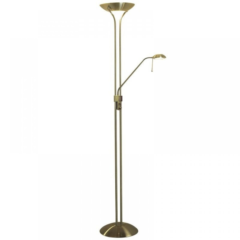 dar lighting MON4975 Montana Floor Lamp - Antique Brass