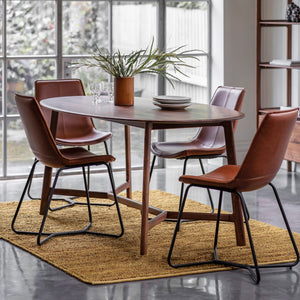 Madrid 180cm Dark Oak Oval Dining Table