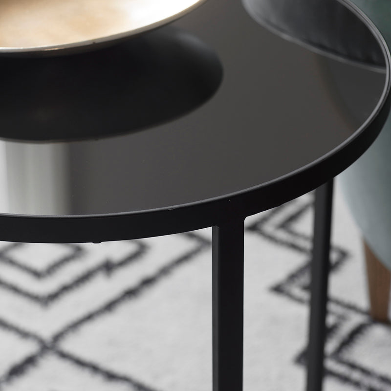 Torrance Metal Side Table - Grey