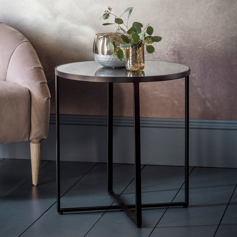 Torrance Metal Side Table - Grey
