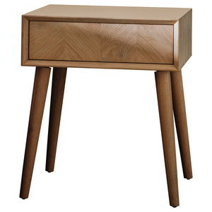 Milano Light Oak 1 Drawer Side Table