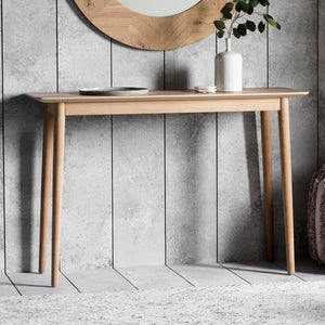 Milano Light Oak Console Table