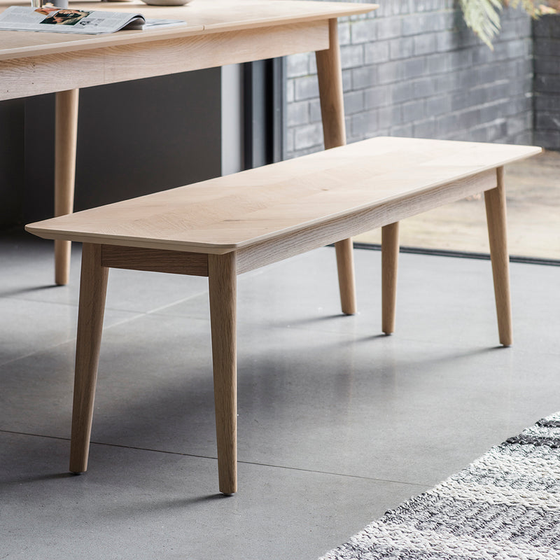 Milano 165cm Light Oak Dining Bench