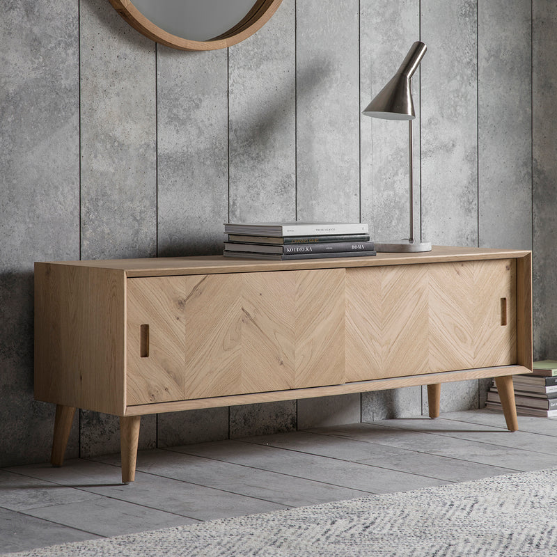 Milano Light Oak Media Unit
