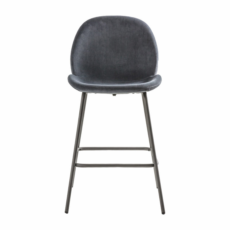 Flanagan Fabric Bar Stool - Dark Grey (Set of 2)
