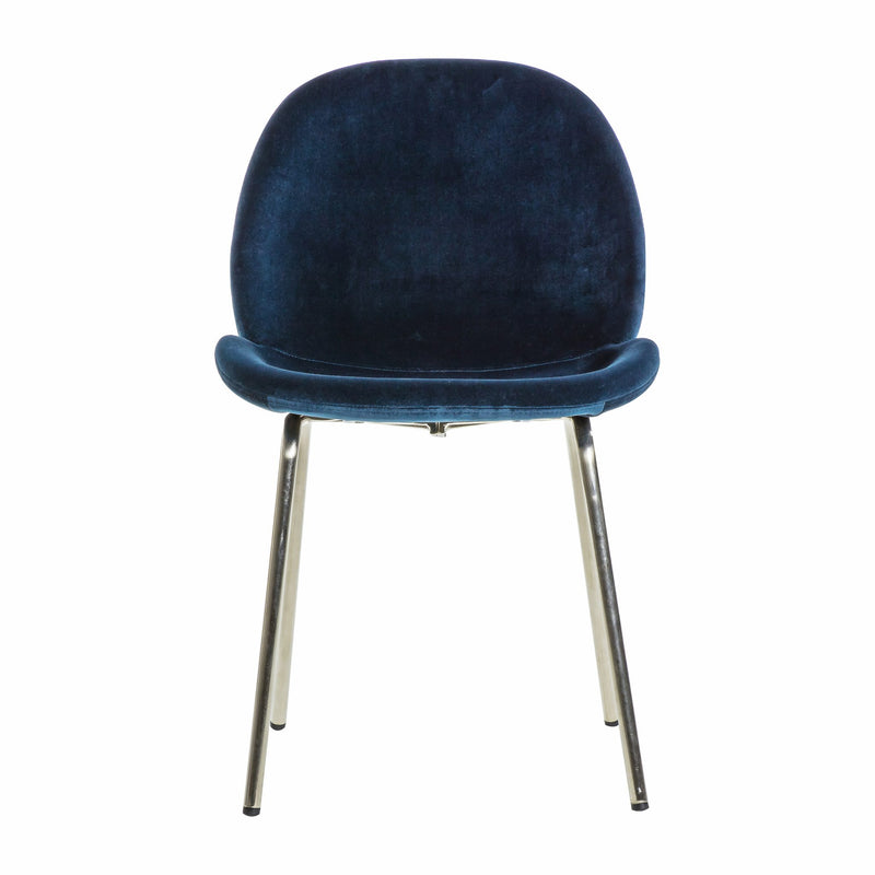 Flanagan Velvet Dining Chair - Blue (Set of 2)