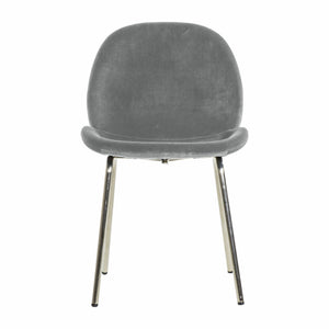 Flanagan Velvet Dining Chair - Light Grey (Set of 2)