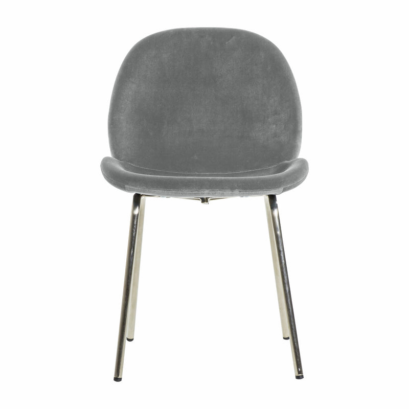 Flanagan Velvet Dining Chair - Light Grey (Set of 2)