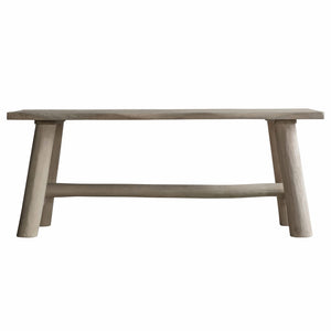 Alberta 110cm Light Rustic Mango Wood Dining Bench