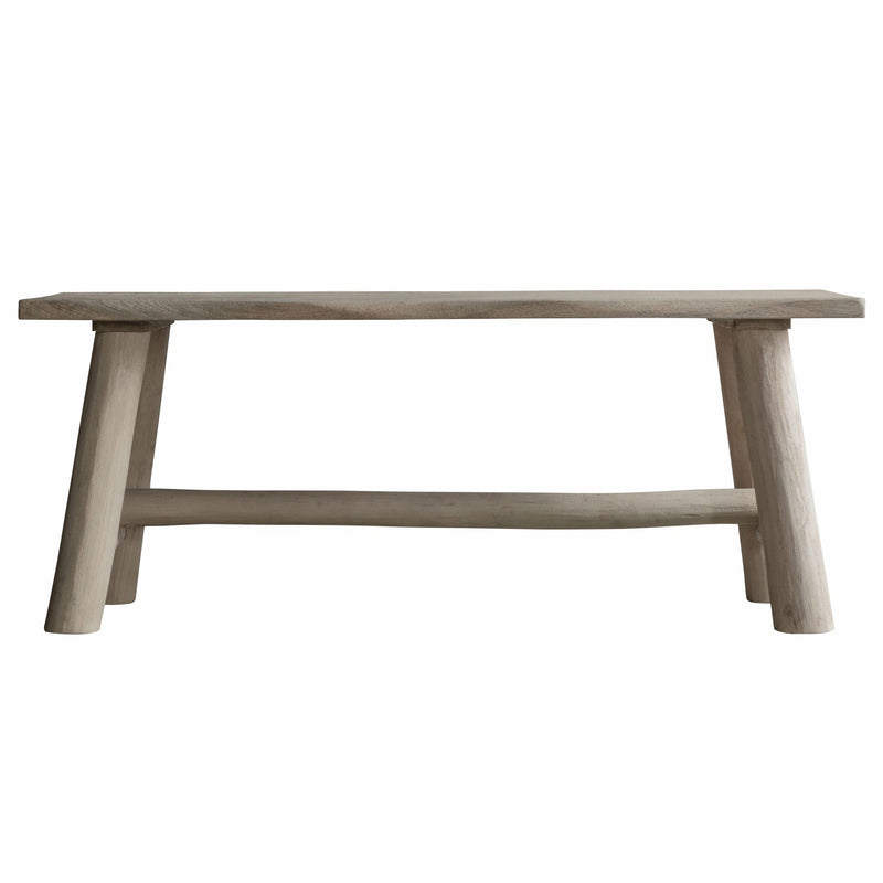 Alberta 110cm Light Rustic Mango Wood Dining Bench