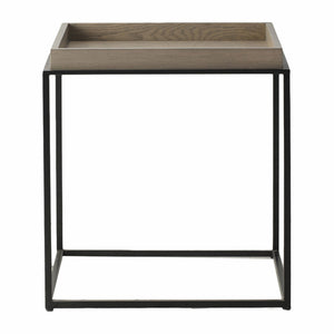 Forden Wood Side Table - Grey