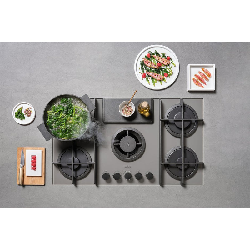Elica Nikola Tesla NT-FLAME-GR-DO 88cm Venting Gas Hob