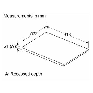 Neff T69FHV4L0 90cm Induction Hob