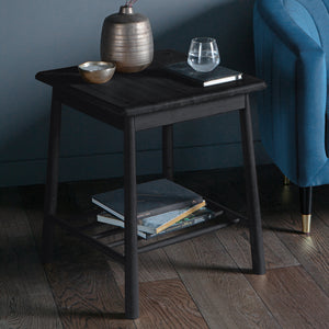 Wycombe Oak Side Table - Black
