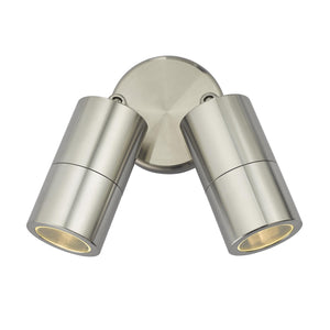 dar lighting ORT0968 Ortega Outdoor Double Wall Spotlight IP65 Aluminium