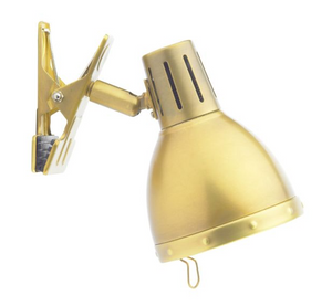 dar lighting OSA4175 Osaka 1 Light Clip On Spot Brushed Brass