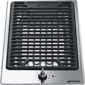 Smeg PGF30B 31cm Domino Lava Stone Grill