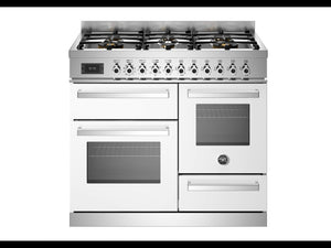Bertazzoni PRO106L3EBIT Professional 100cm Dual Fuel Range Cooker - Gloss White