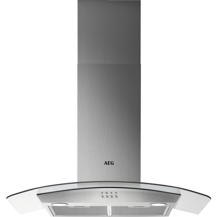 AEG DTB3953M 90cm Curved Glass Chimney Cooker Hood