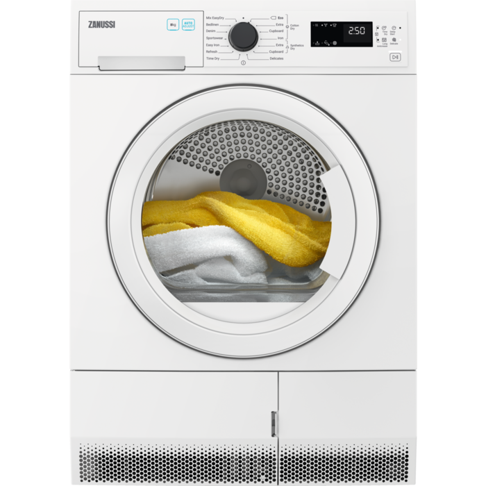 Zanussi ZDC82B4PW 8kg Condenser Tumble Dryer