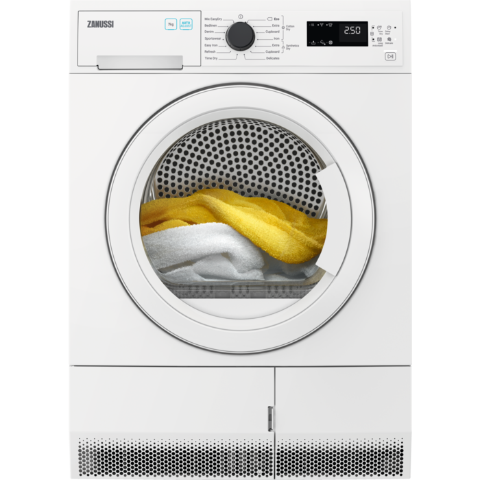 Zanussi ZDC72B4PW 7kg Condenser Tumble Dryer