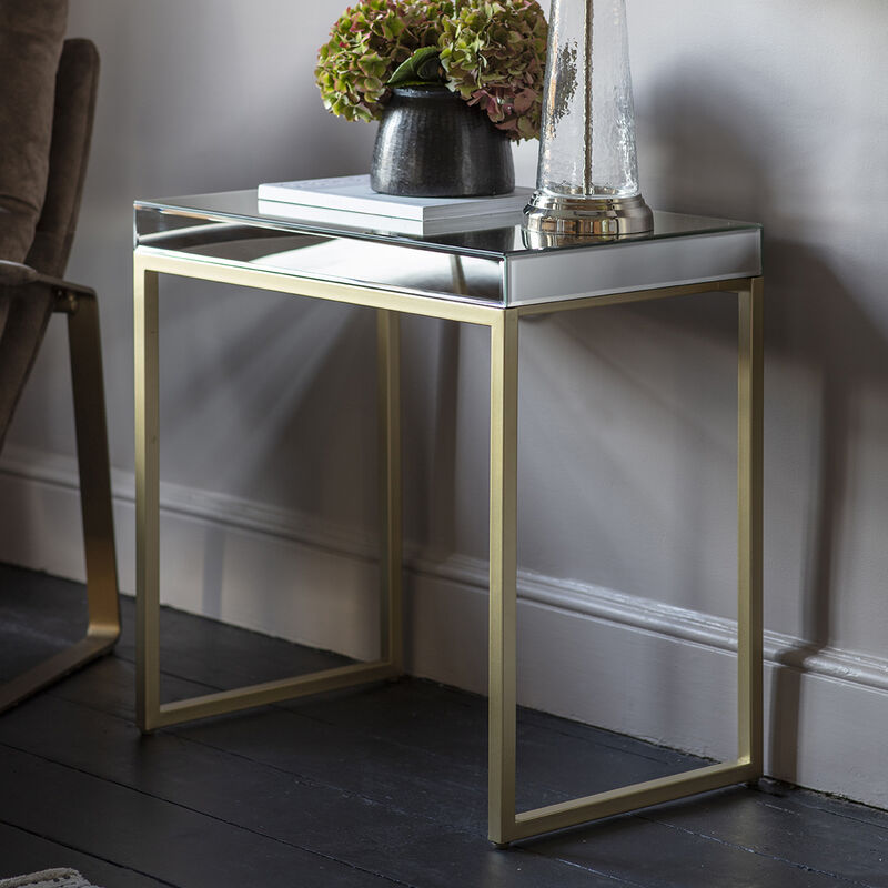 Pippard Metal Side Table - Champagne