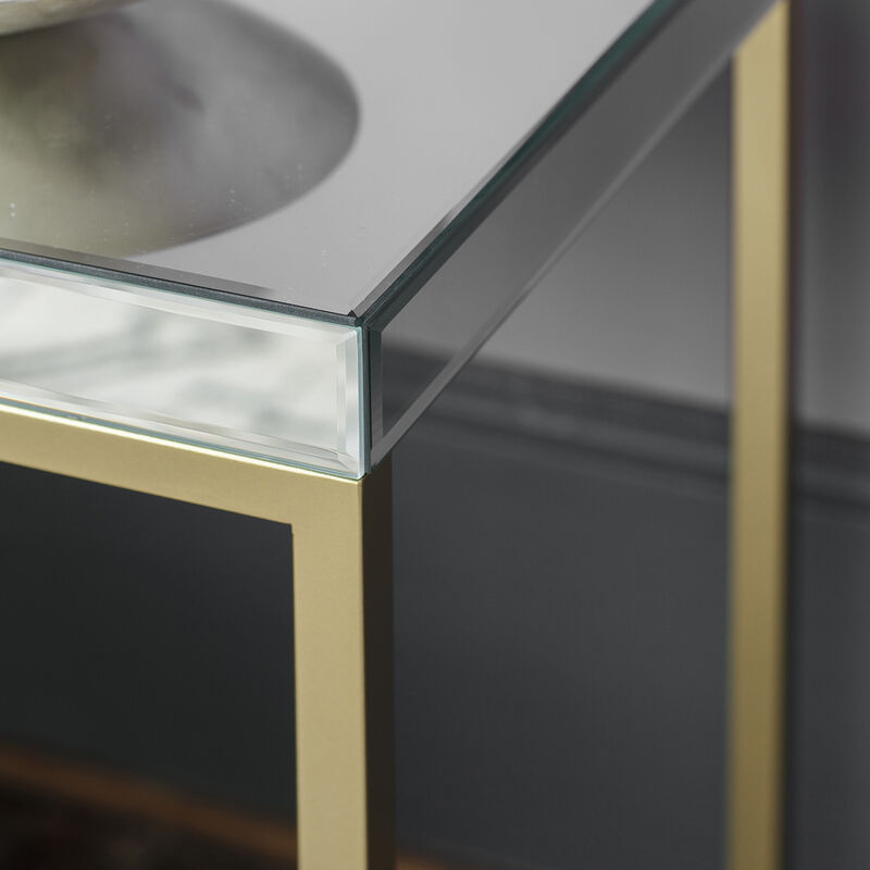 Pippard Metal Side Table - Champagne
