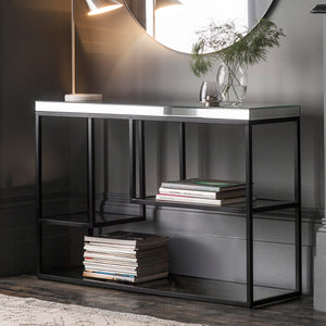 Pippard Metal Console Table - Black