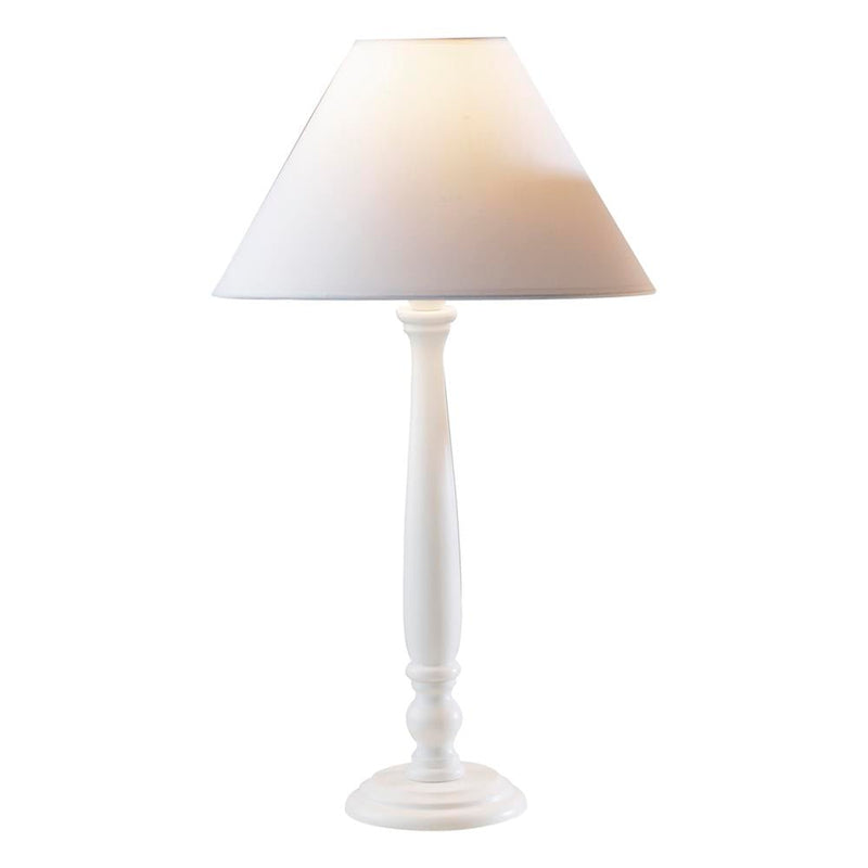 dar lighting REG432 Regal Large Table Lamp White with Shade (Twin Pack)