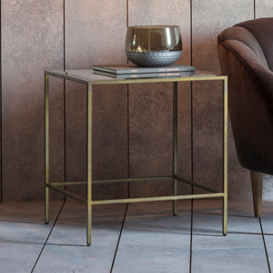 Rothbury Metal Side Table - Bronze