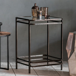 Rousham Metal Side Table - Bronze