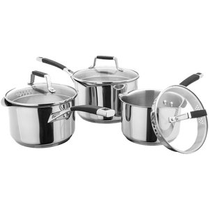 Stellar S5A1D Induction 3 Piece Saucepan Set