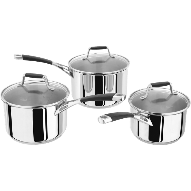 Stellar S5A1 Induction 3 Piece Saucepan Set