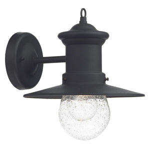 dar lighting SED1522 Sedgewick 1 Light Lantern Black Down Facing IP44