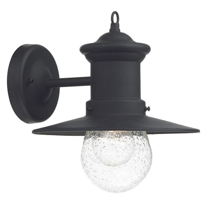 dar lighting SED1522 Sedgewick 1 Light Lantern Black Down Facing IP44